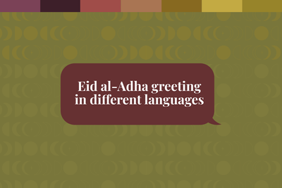Eid al-Adha greetings in different languages