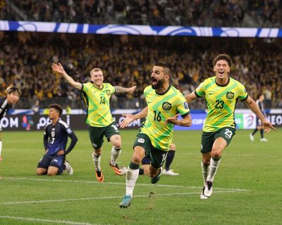 Socceroos all but book World Cup 2026 berth after last-gasp Aziz Behich goal sinks Japan