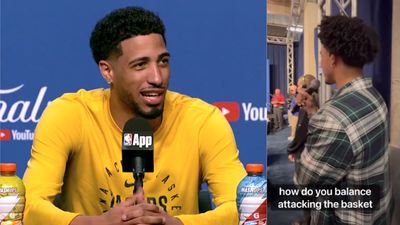 Sixers Rookie Asked Tyrese Haliburton a Great Question at NBA Finals Media Day