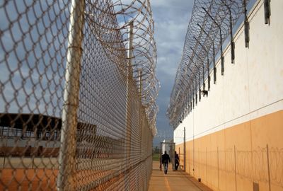 "SOS": Detained immigrants stage protest