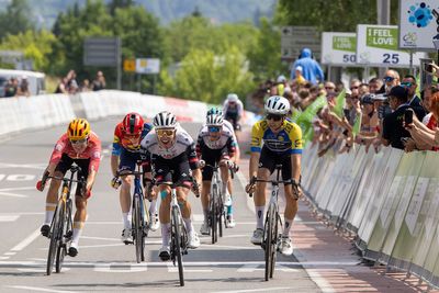 Tour of Slovenia: Fabio Christen moves into stage 2 win as Rui Oliveira relegated to back of six-rider breakaway group