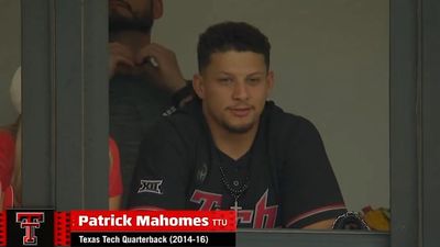 Patrick Mahomes Is Extremely Locked in on Texas Tech Softball With Thursday WCWS Appearance