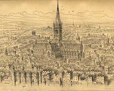 Noblewoman may have ordered brazen murder of priest outside St Paul’s in 1337