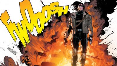 It's Bucky fan service galore in a New Avengers #1 preview that has the Winter Soldier effortlessly exploding his enemies before a steamy hook-up with Black Widow