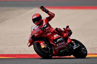 MotoGP Aragon GP: Marc Marquez overcomes poor start for sprint win