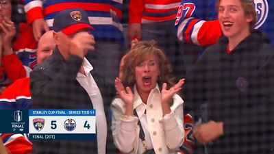 Cameras Caught Brad Marchand's Mom Absolutely Loving His Game-Winning Goal for Panthers