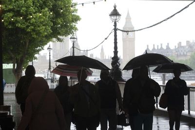 Sudden downpours and rumbles of thunder across parts of England