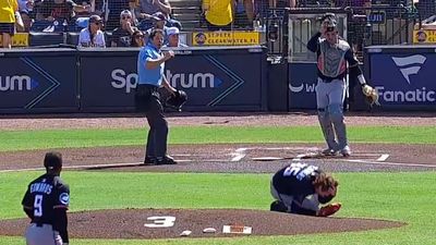 Marlins Catcher Drills Teammate in Head With Hard Throw During Warm-Ups