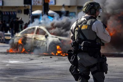 Trump says anti-ICE protestors will be arrested by the National Guard