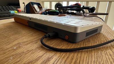 Steam Deck internals crammed inside an Apple Magic Keyboard create a portable gaming PC