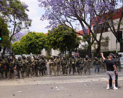 Los Angeles police arrest further 10 people on Sunday – as it happened