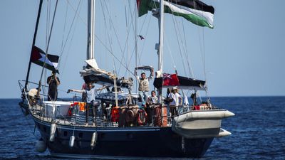 Israel sends military to block Gaza-bound aid boat carrying activists