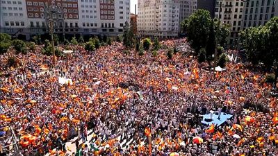Mass opposition demonstration in Madrid: Feijóo demands fresh elections