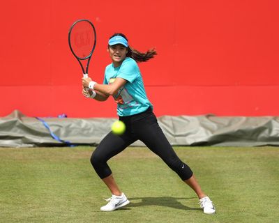 Raducanu says ‘expectations are low’ for Queen’s Club after fresh back spasm