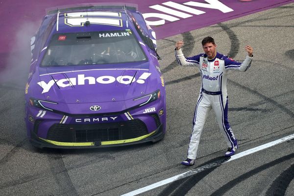 Denny Hamlin makes the fuel last for a dramatic Cup win at Michigan