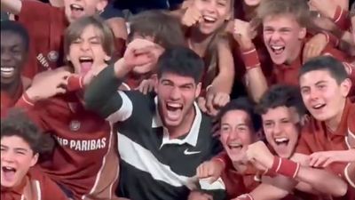 Carlos Alcaraz Had the Best Celebrations With French Open Ball Kids After Epic Win