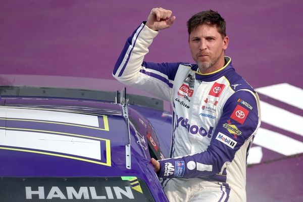 Denny Hamlin Wins At Michigan, Turns Defiant During Celebration