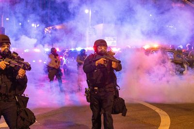 Watch: Federal agents use tear gas and flash grenades to disperse LA protesters