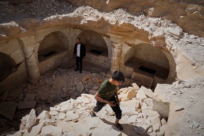 Construction worker makes chance discovery of 1,500-year-old tomb complex