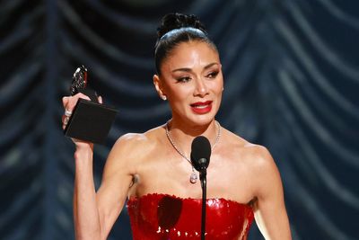 Nicole Scherzinger breaks down in tears during Tony Award acceptance speech