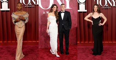 Tonys 2025 Red Carpet: Amal and George Clooney Turn Heads, Joy Huerta Wows in Narciso Rodríguez