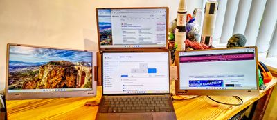I reviewed the Aura Triple Boost 14 Pro and the three screens made my laptop look like it was part of mission control