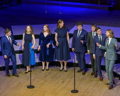 Voces8 review – agile and poised vocal group celebrate 20 years, with a little help from their friends