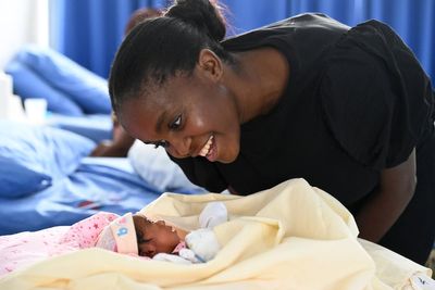 'No mother wants to experience that’: Oti Mabuse returns to neonatal unit after premature birth of daughter
