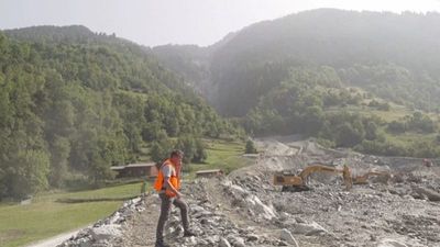 Dozens evacuated in Switzerland's Valais canton as heavy rain unleashes mudslide