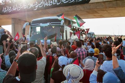 A convoy sets off for Gaza from North Africa to protest Israel's blockade