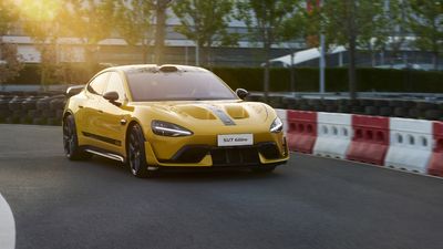 Xiaomi's all-electric sportscar turns up in the unlikeliest of places
