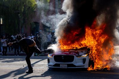 At least 6 Waymo vehicles were vandalized amid anti-ICE protests in Los Angeles