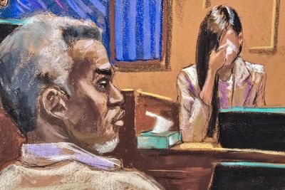 Diddy’s ex-girlfriend describes brutal attack during which he allegedly kicked down doors before forcing her into ‘freak off’