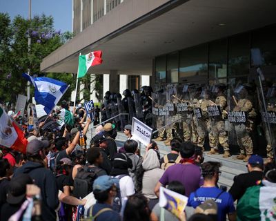 ‘Kidnapped’: families and lawyers desperate to contact LA workers arrested in Ice raids