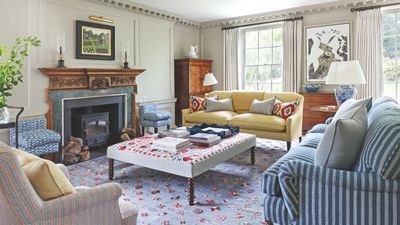 ‘This house eats furniture' – how the designers turned this HUGE old hunting lodge into a welcoming home filled with color and character
