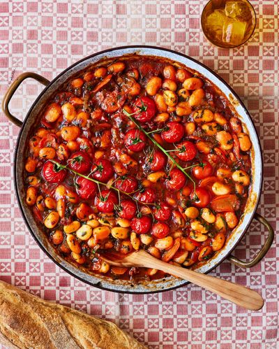 Georgina Hayden’s recipe for gigantes with ’nduja