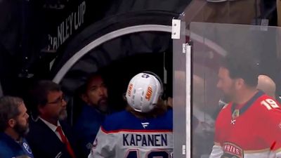 Oilers Player Appears to Get Beer Shower from Panthers Fan After Ejection