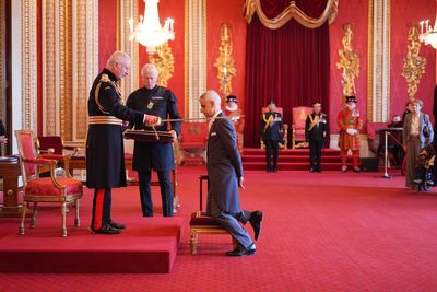 Sir Sadiq Khan and King banter over being workaholics during knighthood ceremony