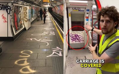 Why is the London Underground covered in graffiti?