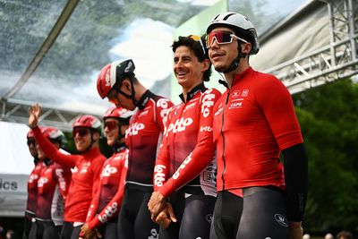 Sprinter Arnaud De Lie's rollercoaster 2025 continues apace with podium, crash, abandon and injuries – all in just 24 hours