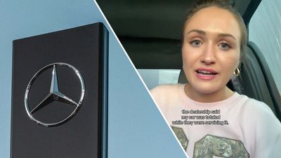 ‘Lawyer Up’: Woman Drops Off Mercedes At Dealership For Oil Change. Then She's Told It’s Totaled, Costs $27K To ‘Fix 5 Wires’