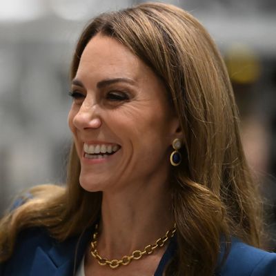 Princess Kate Embraces the Déjà Vu Blue Trend For Surprise Appearance—And Her Necklace Is On Sale