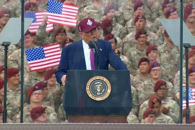 Watch: Trump says people who burn the American flag ‘should go to jail for a year’