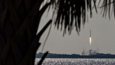 SpaceX launches 23 Starlink satellites from Florida's Space Coast, lands booster on ship at sea