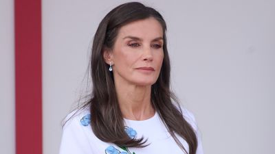 Queen Letizia loves kitten heels - but the block sandals she just wore are equally stylish and so comfy