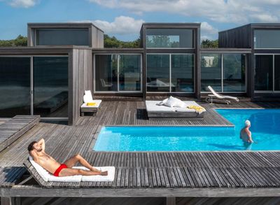 ‘Made for sex’: the hedonistic party palaces of New York’s Fire Island – and the blond bombshell who made them
