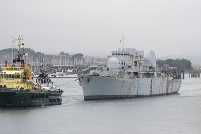 Last Falklands era warship given ‘respectful farewell’ as it heads to scrapyard
