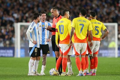 Lionel Messi confronts James Rodriguez in tense exchange during Argentina vs Colombia