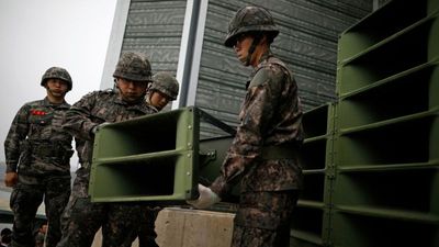 South Korea halts anti-North loudspeaker broadcasts along border to 'restore trust'