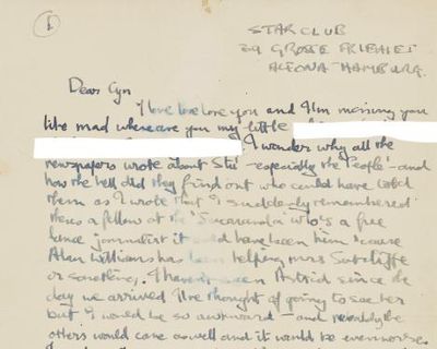 John Lennon’s ‘smutty and funny’ letter to future first wife to be sold at auction